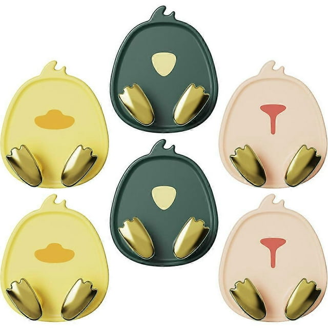 Self Adhesive Towel Hanger Kitchen Door Organizer Wear Resistant 6Pcs