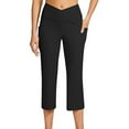 thumbnail image 3 of Charmgo Yoga Pants Women, Women's Sport High Waisted Carpi Leggings Capri Pants Workout Biker Slim Athletic Gym Pants, Workout Pants Women Black S, 3 of 7