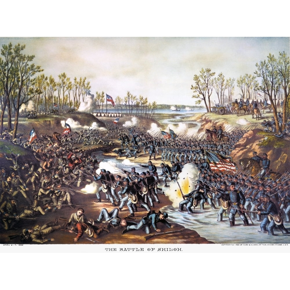 Battle Of Shiloh 1862 Nthe Battle Of Shiloh Tennessee 6 7 April 1862