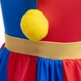 thumbnail image 7 of Clown Costume Dress with Gloves for Girls Birthday Cosplay Outfit, 4-9Y, 7 of 7