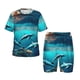 thumbnail image 1 of Balery Hawaiian Ship Dolphin Conjunto de Pijama Infantil de Manga Corta con Estampado – Ropa de Dormir de Algodón Suave-X-Large, 1 of 6