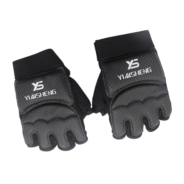 tamizeot 2piece Unleash Power Durable Half Finger Boxing Gloves For Karate Enthusiasts Practial DesignHalf Finger Gloves Sturdy
