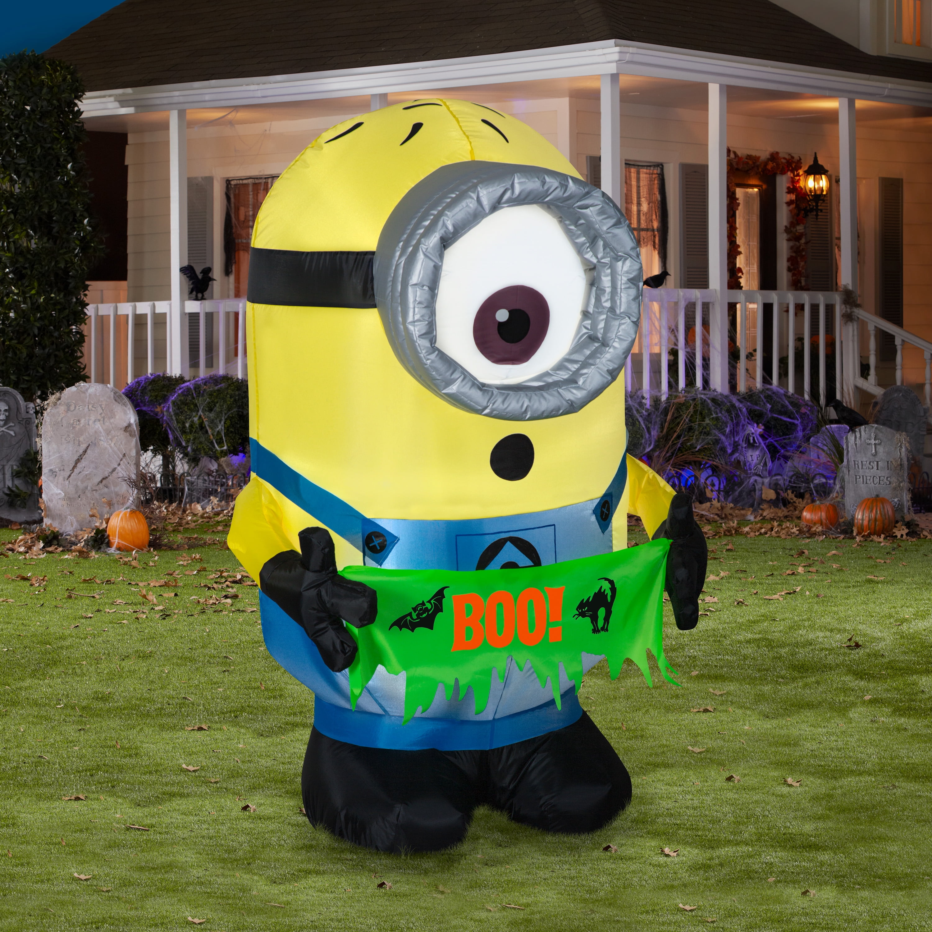 Minions Carl Halloween Blow UP Balloon Yard Party Decoration Inflatable