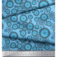 thumbnail image 3 of Soimoi Rayon Fabric Floral & Damask Ethnic Decor Fabric Printed Yard 56 Inch Wide, 3 of 3