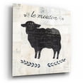 thumbnail image 2 of Epic Art 'Le Mouton Silhouette Sq Words by Courtney Prahl, Acrylic Glass Wall Art, 12"x12", 2 of 8