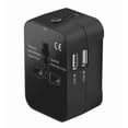 thumbnail image 2 of Clavija Adaptador De Viaje Internacional Con 2 Puertos Usb, 2 of 2