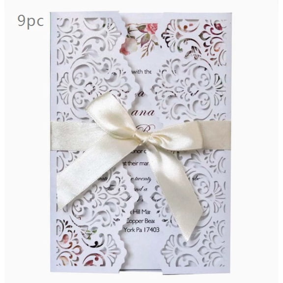 European laser hollow wedding cards | Holiday invitations | Romantic wedding essentials