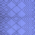 thumbnail image 1 of Ahgly Company Indoor Square Solid Blue Modern Area Rugs, 7' Square, 1 of 4