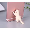 thumbnail image 1 of pieza novedad lindo gato teléfono lechón soporte de escritorio para iPhone 6/7/8 Plus Smartphone blanco brillar Electrónica, 1 of 5