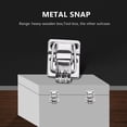 thumbnail image 3 of Metal Snap Finish Suitcase Suitcase Lock 30x43mm Silver, 3 of 5