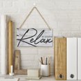 thumbnail image 3 of Funny Farmhouse Style Wood Sign Relax Unwind Sign Bathroom Sign Hot Bath Sing Over Bath Tub Home Hanging Wall Decor Front Porch Bathroom Wooden Sign 6X12 Inch, 3 of 7