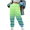 thumbnail image 2 of Wiyuqeen Drawstring Sweatpants for Women Casual Loose Elastic Bottom Sweat Pants Ladies Soft Trendy Colorful Stripes Track Pants with Pockets, 2 of 5