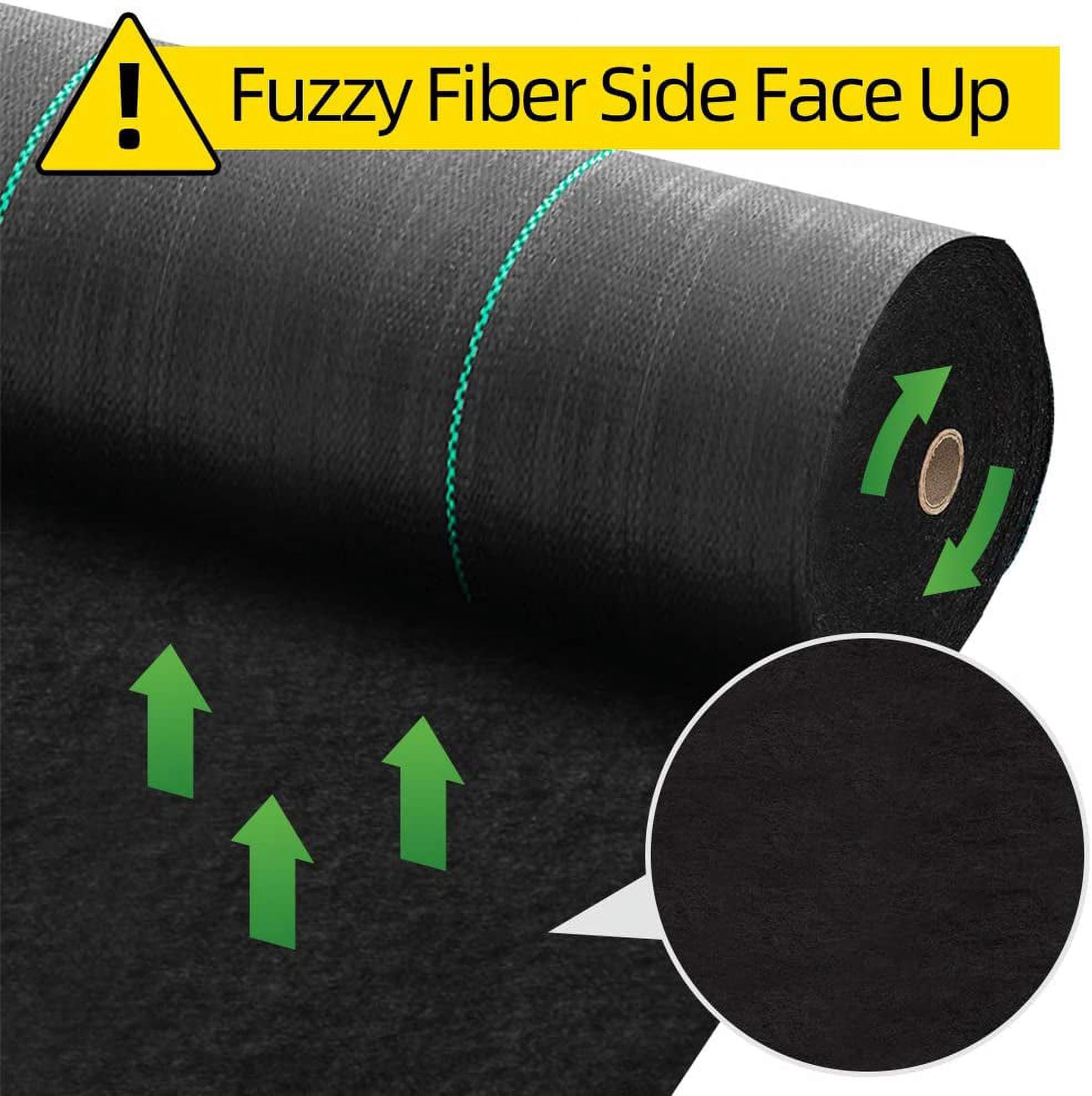 Amagabeli 5.8oz 3ft x 300ft Weed Barrier Landscape Fabric Heavy Duty Ground Cover Weed Cloth Geotextile Fabric Durable Driveway Cover Garden Lawn Fabric Outdoor Weed Mat
