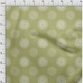 thumbnail image 4 of oneOone Polyester Spandex Olive Green Fabric Florals Dress Material Fabric Print Fabric By The Yard 56 Inch Wide, 4 of 4