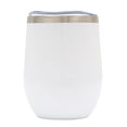 thumbnail image 1 of Vaso aislado al vacío de 12 onzas Kusrkot acero inoxidable blanco Vaso térmico, 1 of 8