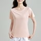 thumbnail image 1 of mfyjkho Tops Casuales Para Mujer, Blusa Informal De Manga Corta Con Capucha Y Cuello Redondo De Talla Grande Para Mujer Tops Para Salir Para Mujer Xxl, 1 of 8