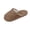 #A Coffee, variant on Taqqpue Women’s Soft Curly Full Slippers Solid Color Memory Foam Lightweight House Shoes Cozy Loafer with Polar Fleece Lining
