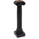 thumbnail image 1 of Candelabro cónico de resina de estilo griego, elegante diseño de escultura de columna romana, candelabro para velas cónicas (9 pulgadas, negro), 1 of 4