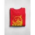 thumbnail image 3 of Grumpy Cat Yellow Design Sweatshirt Men -T-Line Designs, Male Small, 3 of 4