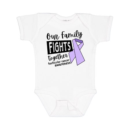 

Inktastic Our Family Fights Together Testicular Cancer Awareness Gift Baby Boy or Baby Girl Bodysuit
