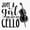 1pcs, variant on Cello Girl Music Lover Sticker