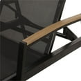thumbnail image 5 of Noble House Reclining Aluminum Outdoor Chaise Lounge - Set of 4, Black, 5 of 12