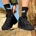 thumbnail image 4 of LASUDRAA Unisex Non Slip Hiking Shoes Mid Top Breathable Trekking Boots Wear Resistant Outdoor Trail Footwear for Hiking Camping Walking, 4 of 7
