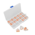 thumbnail image 4 of Wire Conductor Connector, 10mm Stripping Length Easy To Install Wire Splitter Terminals Flame Retardant  For 0.2-2.5mm² Soft Wires For 0.2-4mm² Hard Wires, 4 of 8