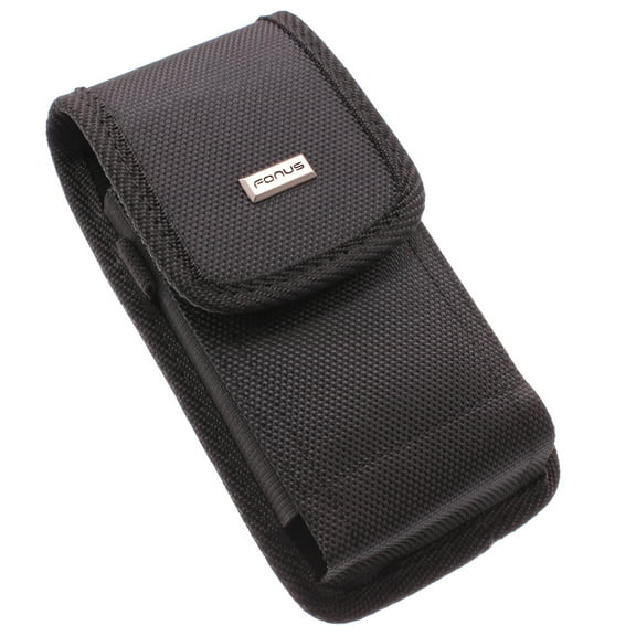 Case Belt Clip For Verve Connect, ZMax 11 - Rugged Holster Canvas Cover Pouch Carry Protective Black for Consumer Cellular Verve Connect, ZMax 11