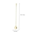 thumbnail image 5 of LEORX Premium Stainless Steel Bar Spoon Golden Color Long Handle for Kitchen and Beverage Mixing, 5 of 7