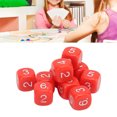 thumbnail image 4 of 16mm Number Dice, Round Corner 20PCS Intelligence Develop Polyhedral Dice Set  For Numeral Teaching Red,White,Black, 4 of 8