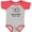 Baseball Heather and Red, variant on Inktastic Mimi and Poppop Love Me Boys or Girls Baby Bodysuit