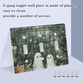 thumbnail image 3 of Yayeee Toggle Light Switch Wall Plate 3-Gang 6.37"x4.48" Decorative Outlet Cover, Cute Ghosts Playing, 3 of 7