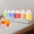 thumbnail image 5 of 6 pcs 3D Wall Padding for Kids, Wall Mount Pencil-Shaped Kids Wall Mats, Bedrooms Playroom Wall Protection for Indoor, 5 of 12