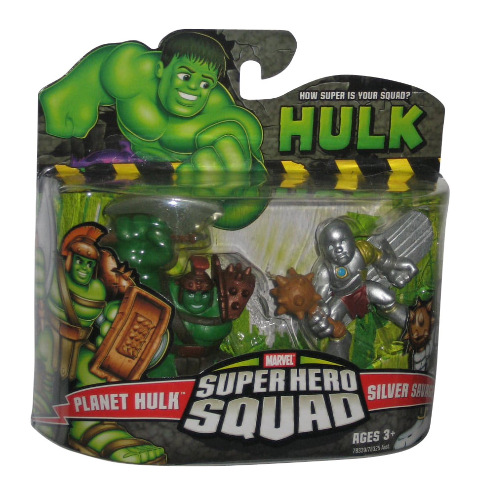 rare Marvel Super Hero Squad KING HULK Metallic Gladiator Armor 2.5" Figure toy 