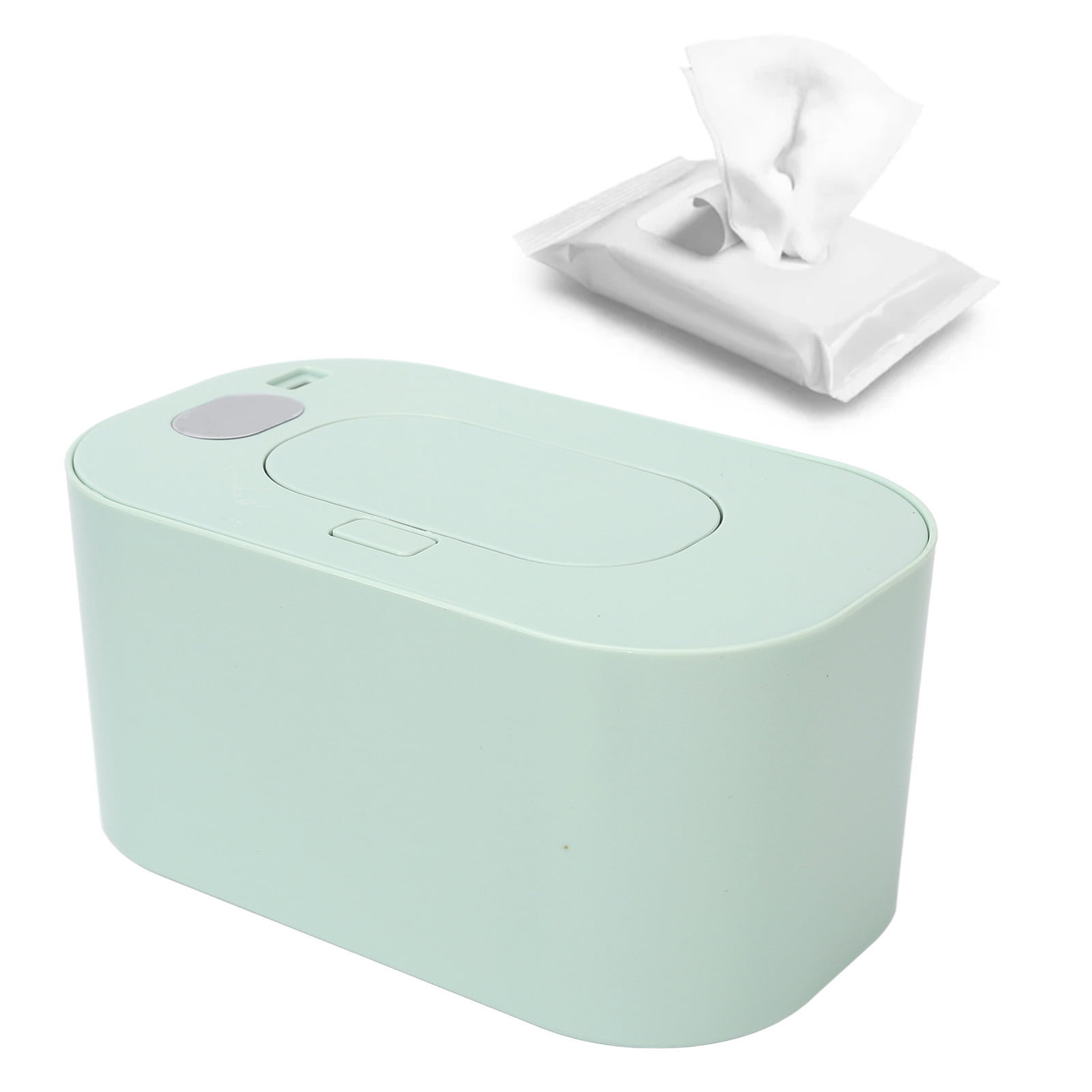 USB Baby Wipe Heating Box Wet Tissue Heating Box Constant Temperature Wet Wipe Dispenser Use Warm Wipes For Your Baby (Green)