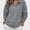 Gray, variant on Womens Zip Up Jacket Waffle Knit Sweatshirt Collared Long Sleeve Casual Bomber Outerwear with Pockets Gray Size M