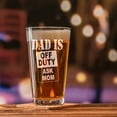 thumbnail image 2 of Funny Beer Glass | Dad Is Off Duty Ask Mon | 16Oz Pint Glass, 2 of 4