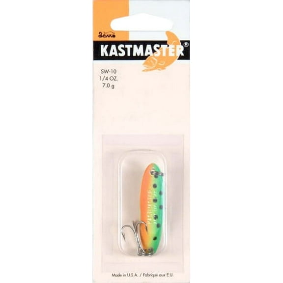 Acme Tackle Kastmaster Fishing Lure Spoon Fire Tiger 1/4 oz.