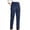 Blue, variant on Baqcunre Corduroy Pants Women,Fashion Temperament Personality Solid Color Elastic Waist Striped Straight Leg Casual Pants Women's Pants,Trousers Pants for Women Black L