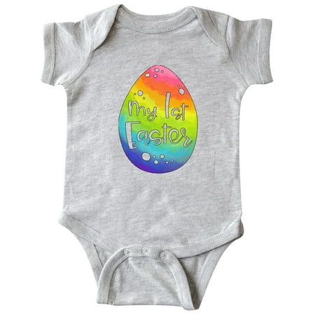 

Inktastic My !st Easter Rainbow Easter Egg Gift Baby Boy or Baby Girl Bodysuit