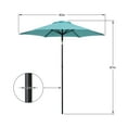 thumbnail image 5 of Mainstays 7.5' Aqua Push-up and Tilt Patio Umbrella, 5 of 7