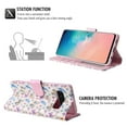 thumbnail image 3 of Allytech Compatible with Samsung Galaxy S10 Wallet Case for Women, Premium PU Leather Flip Cover with Card Holder and Kickstand Protective Phone Case for Samsung Galaxy S10, Butterfly Flower, 3 of 6