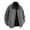 (NEW43)Gray, variant on Men's Canvas Work Jacket with Corduroy Collar Heavy Duty Zip Up Coat with Pockets Rugged Utility Outerwear for Men