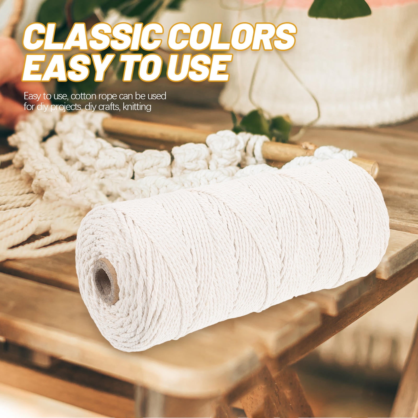 Raindrops White Cotton Bakers Twine Cord 2mm Thickness 200m Roll Ideal for Kitchen, Baking, Crafts and Food Packaging
