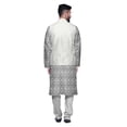 thumbnail image 3 of Atasi Traditional Printed Kurta Churidar Pajama Set With Nehru Jacket For Men, 3 of 5