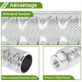 thumbnail image 4 of 2 Pcs Aluminum Alloy Anti-Skid Bike Pegs 100mm Length Circle Texture Bicycle Backseats Stands Cycling Foot Pegs 3/8 inch Axles Silver Tone, 4 of 7