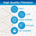 thumbnail image 2 of Germ Guardian 16 x 25 x 1 MERV 12 Pleated HVAC AC Furnace Air Filters (4-Pack), 2 of 15