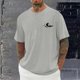 thumbnail image 2 of Camisetas de Manga Larga para Hombre Impresión de Algodón Cuello Redondo Moda Casual Camiseta de Manga Corta, Top de Verano Suave, 2 of 6