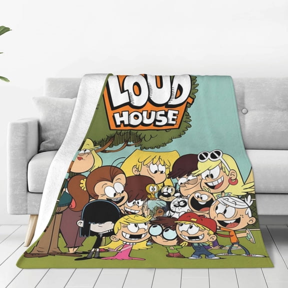 The Loud House Throw Blanket Couch Bed Sofa Soft Lightweight Warm Cozy Flannel Fleece Bed Blanket For Kids Adults Gift Multiple Sizes Available 40"X30"